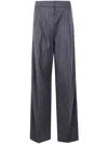 Sportmax "belgium1234" Classic Trousers Clothing In Blue