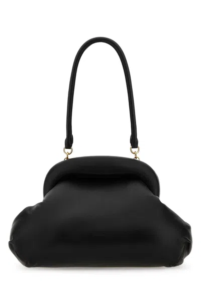 Sportmax Max Mara  Black Nappa Leather Sansa Clutch