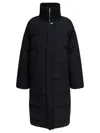 Sportmax Max Mara  Black Padded Polyamide Coat In Black