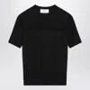 Sportmax Short Sleeve Sweater In Black