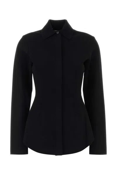 SPORTMAX MAX MARA SPORTMAX BLACK VISCOSE BLEND BAFFO1234 CARDIGAN