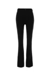 Sportmax Black Viscose Blend Leggings In Black