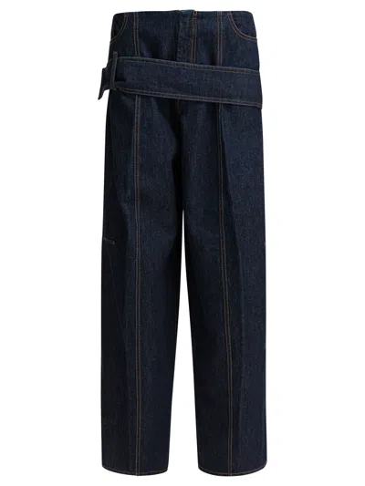 Sportmax Max Mara  Blue Cotton Jeans