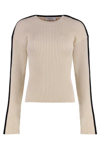 Sportmax Max Mara  Boemia Knitted Top In Neutral