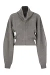 Sportmax Calipso Wool And Cashmere Cardigan In Gray
