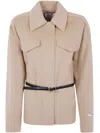 Sportmax Max Mara  Cantore - Double Wool Caban In Neutral
