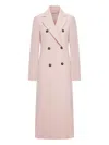 Sportmax Max Mara  "comune" Classic Coat In Pink