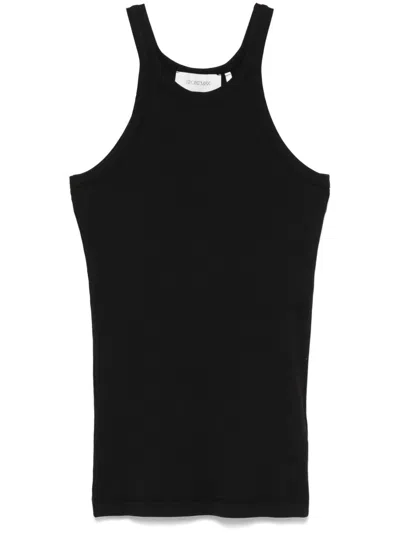 Sportmax Max Mara  Cotton Tank Top In Black