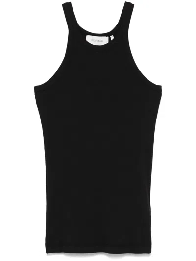 Sportmax Max Mara  Cotton Tank Top In Black
