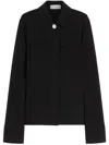 Sportmax Max Mara  Crepe Stitch Black Jacket In Black