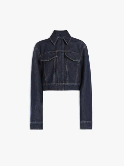 Sportmax Max Mara  Denim Bormio Jacket In Blue