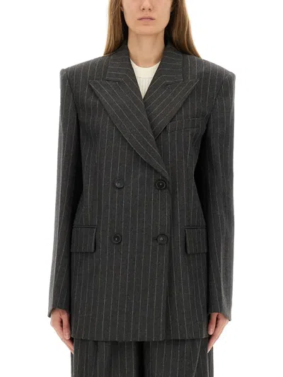 Sportmax Max Mara  Doublebreasted Jacket Belfordi123 In Gray