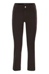 Sportmax Max Mara  Enna - Denim Pants With Mini Flare Line In Brown