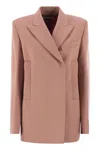 Sportmax Max Mara  Esule - Straight Blazer In Pink