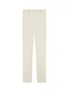 Sportmax Crepe Plain Slim Trousers In White