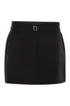 Sportmax Fify Mini Skirt With Belt In Black