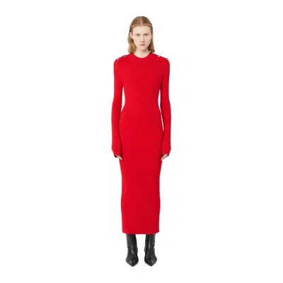 Sportmax Garibo Abito In Maglia In Red
