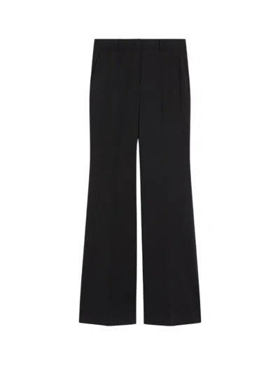 Sportmax Max Mara  Hangar - Pure Wool Flared Trousers In Black