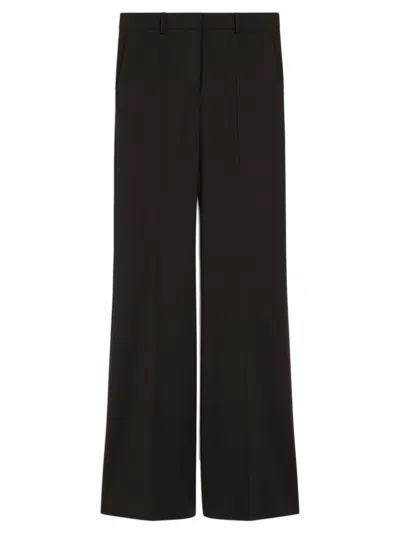 SPORTMAX MAX MARA SPORTMAX HANGAR FLARE TROUSERS IN STRETCH WOOL