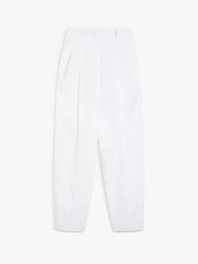 Sportmax Max Mara  Leone Pences Cotton Trousers In White