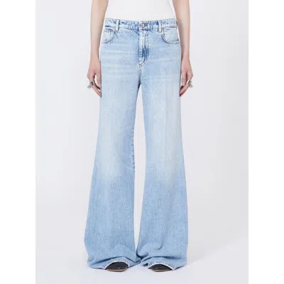 Sportmax Max Mara  Light Blue Cotton Zero Jeans