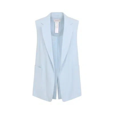 Sportmax Max Mara  Light Blue Maggio Viscose Gilet
