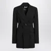 Sportmax Long Double-breasted Jacket With Belt