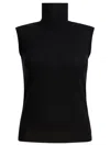 Sportmax Vertigo High-neck Sleeveless Top In Black