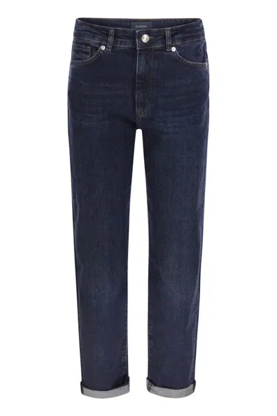 Sportmax Max Mara  Navata - Perfect Fit Denim With Boyfriend Line In Blue