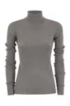 Sportmax Max Mara  Niagara - Wool Turtleneck Jumper In Gray