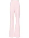 Sportmax Olea High-waist Flared Trousers In Pink