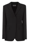 Sportmax Max Mara  Ranghi - Stretch Wool Blazer In Black