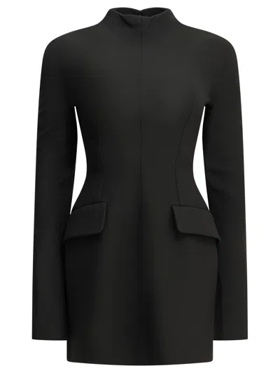Sportmax Max Mara  Short Dress Made Of Stretch Wool In White