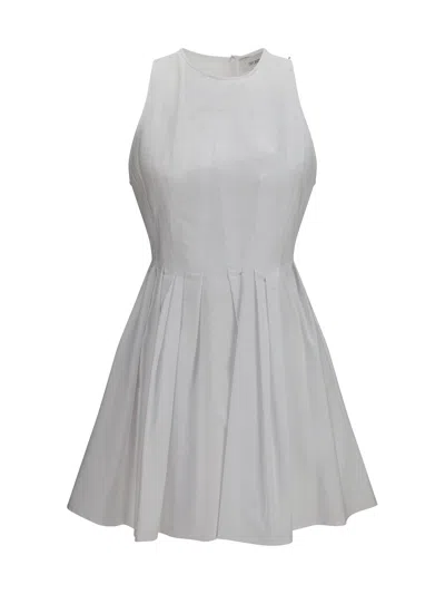 Sportmax Max Mara  Sleeveless Cotton Dress In White