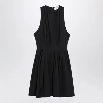 Sportmax Ara Sleeveless Washed Cotton Mini Dress Dresses Black