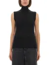 Sportmax Max Mara  Sleeveless Vertigo Jersey In Black