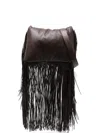 Sportmax Max Mara  "soffyfringes" Maxi Soft Fringes Bag In White