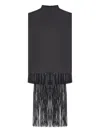 Sportmax Soraia Fringed Sleeveless Top In Black