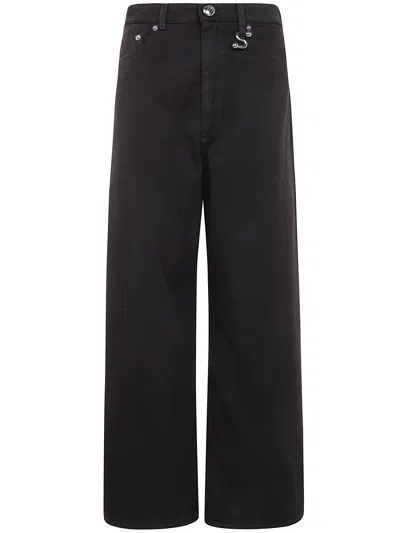 Sportmax Max Mara  "spd Siamese" Oversized Jeans In Black