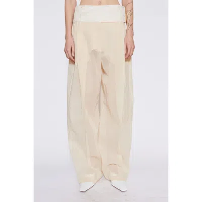 Sportmax Max Mara  Spsferito Trouser Beige In Neutral