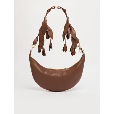 Sportmax Max Mara  "spx Argenta" Leaf Handle Bag In Brown