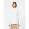 Sportmax White Slim Solid Shirt In White