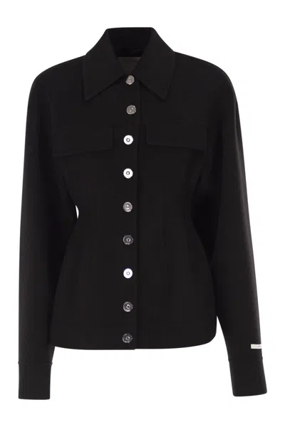 SPORTMAX MAX MARA SPORTMAX SPXARENA - TAILORED VIRGIN WOOL JACKET WITH SCULPTED SILHOUETTE