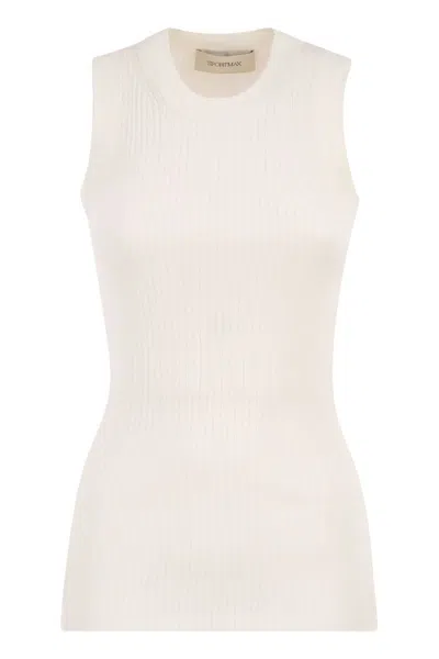 Sportmax Max Mara  Spxtione - Cotton Vest In White