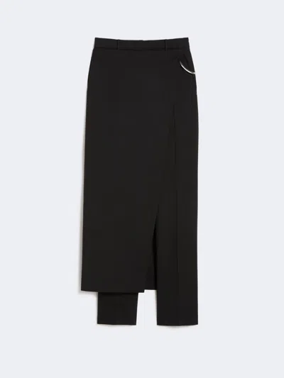 Sportmax Max Mara  Spxutopia  Trouser Black In Animal Print