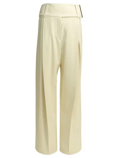 Sportmax Max Mara  Tailored White Viscose Elastane Pants