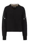 Sportmax Tay Oversized Jumper With Detachable Sleeves In Black