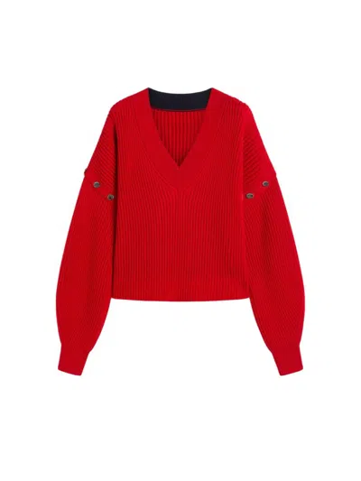 SPORTMAX MAX MARA SPORTMAX TAY SWEATER RED