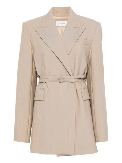 SPORTMAX MAX MARA SPORTMAX TUBINGA LONG DOUBLE-BREASTED BLAZER