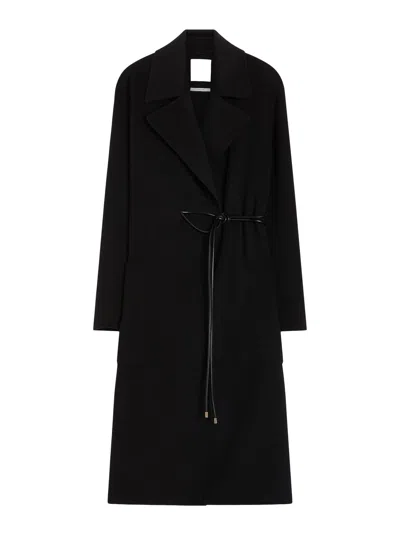 Sportmax Max Mara  Waist-tied Coat In Black